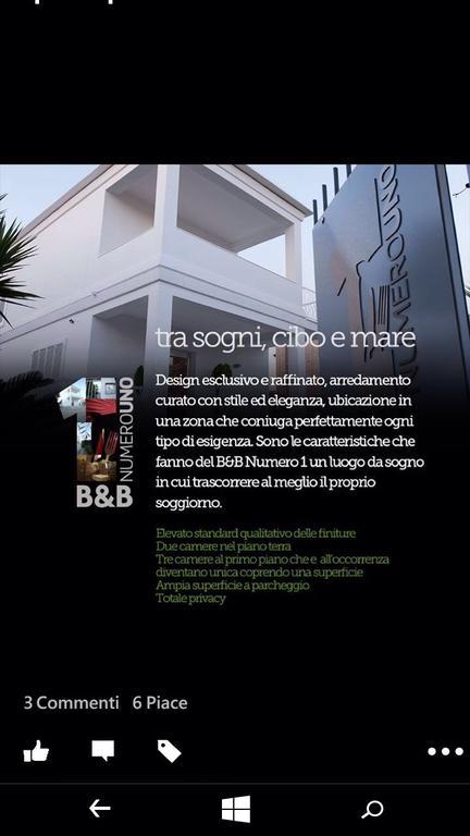 B&B Numero Uno Bisceglie Exteriör bild